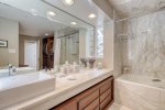 Top Floor Master Bathroom with Shower & Tub Combo